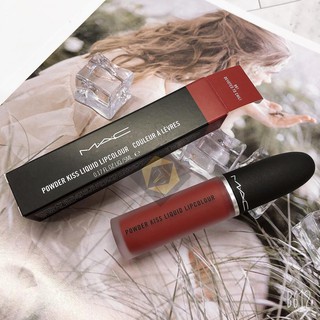 Som Kem Lì MAC 🚛 FREE SHIP🚛 Son Kem Lì MAC Powder Kiss Liquid Lipcolour 991 màu Đỏ Đất 5ml
