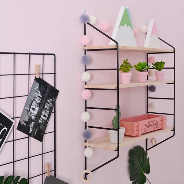 Giá gỗ để đồ 3 tầng