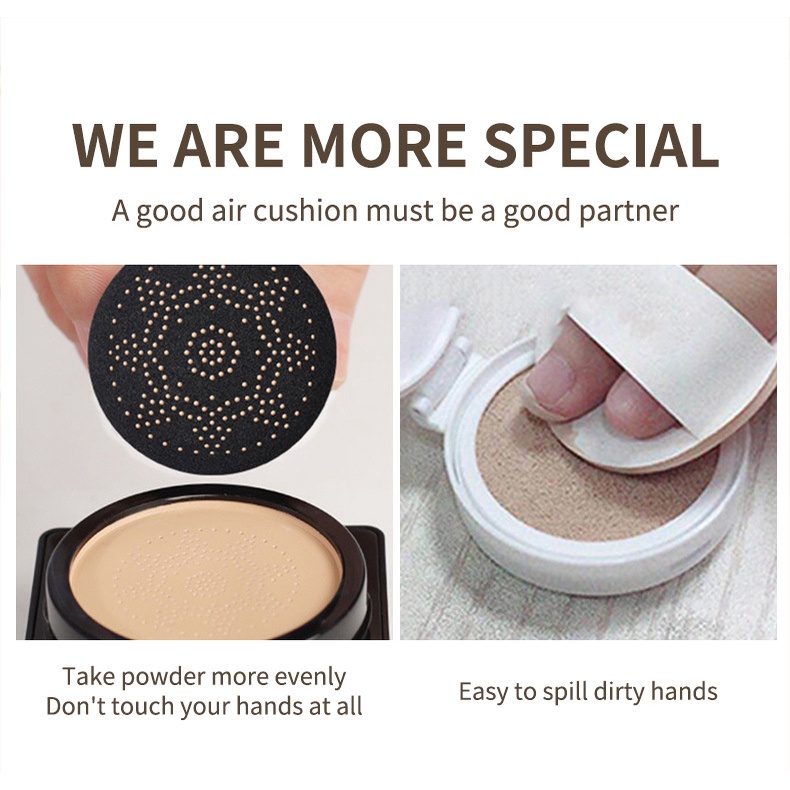 Gouache Foundation, mịn và sáng, kiểm soát dầu, che khuyết điểm, sẹo, siêu chống thấm nước, không bết dính, cọ tích hợp