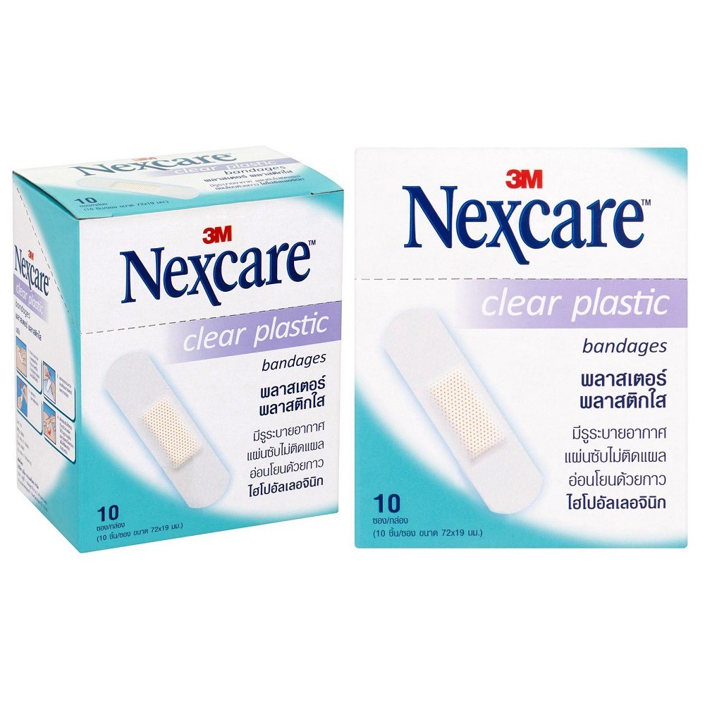  Hộp 100 miếng băng keo cá nhân trong suốt Nexcare 3M BKCN-CL