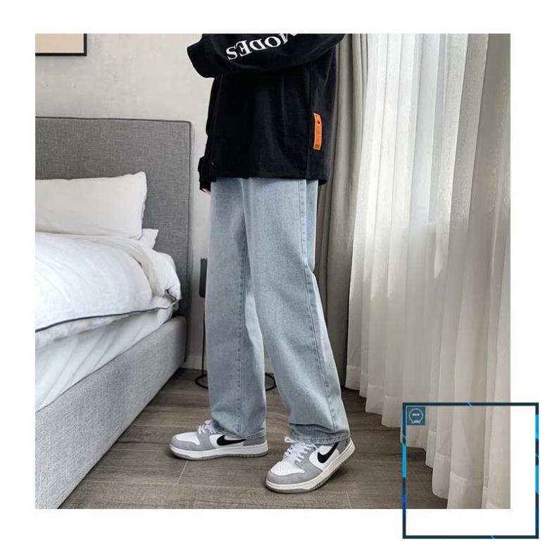 Quần jean nam baggy ống rộng suông đứng chất bò cao cấp SR01 hottrend 2022