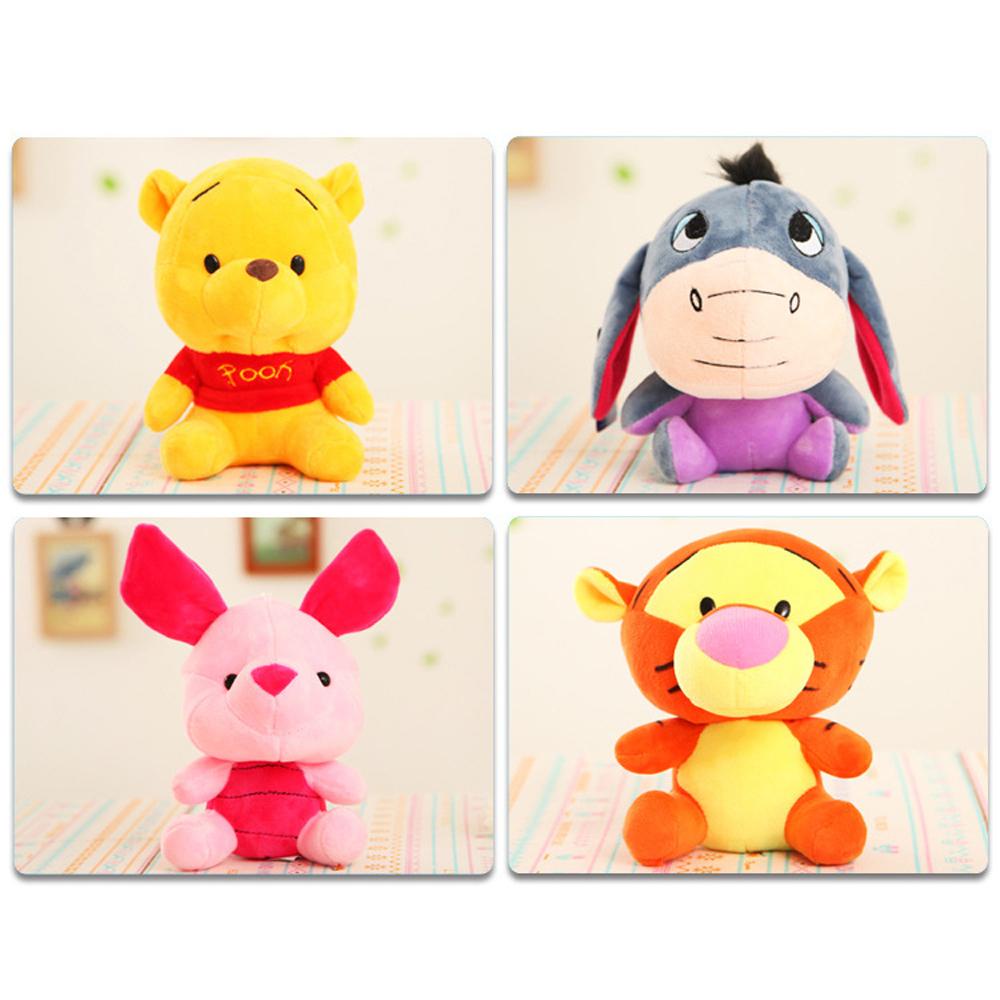 JARRED Móc Khóa Gấu Pooh Nhồi Bông Hoạt Hình Dễ Thương