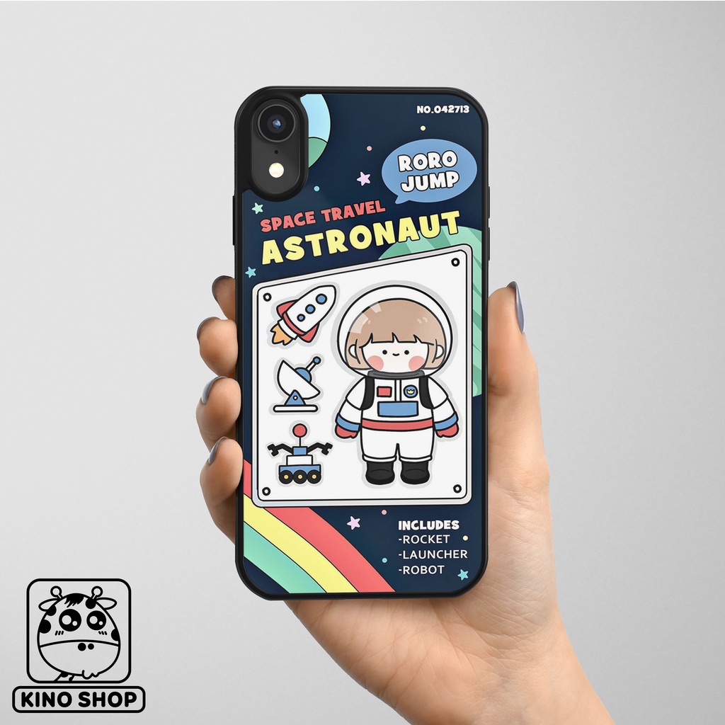 Ốp lưng iPhone KINOSHOP Rorojump viền dẻo đen silicon TPU chống ố vàng , chống va đập [ KN87 ]