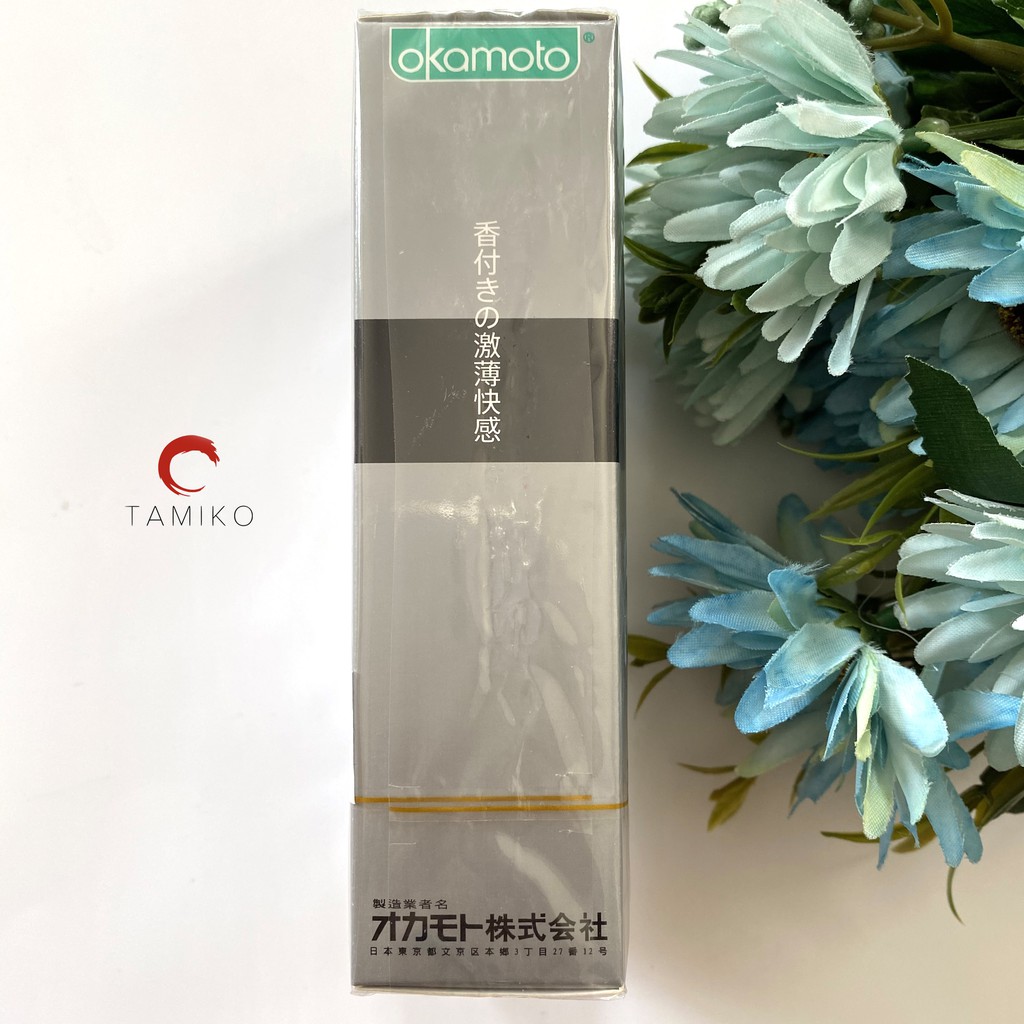 [ CHÍNH HÃNG ] Bao Cao Su OKAMOTO SKINLESS VANILLA - Siêu Mỏng Bôi Trơn Hương Vani - Xuất xứ Nhật Bản-  Hộp 10 Cái