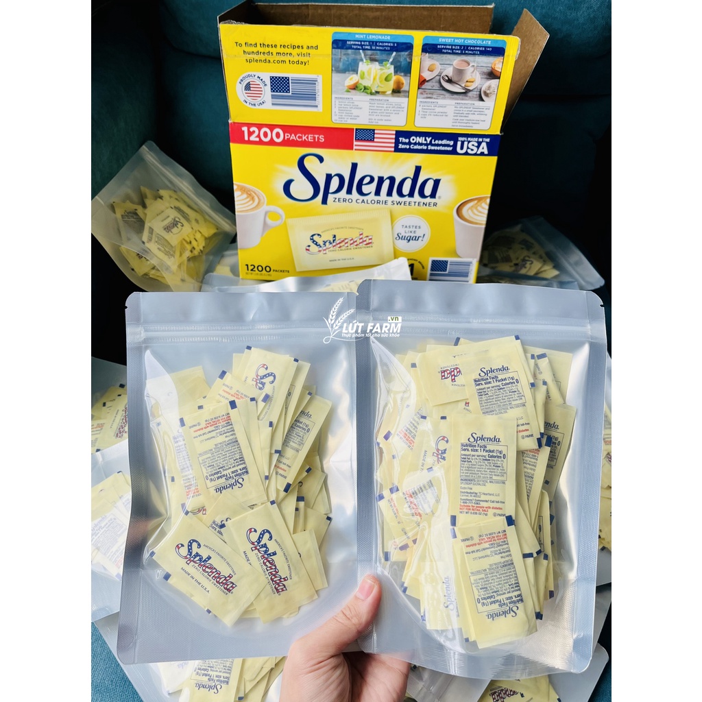 [Sỉ và lẻ] Đường ăn kiêng Splenda Lứt Farm cho người bệnh tiểu đường, ăn kiêng, DAS, Sweetener Sugar Replacemen