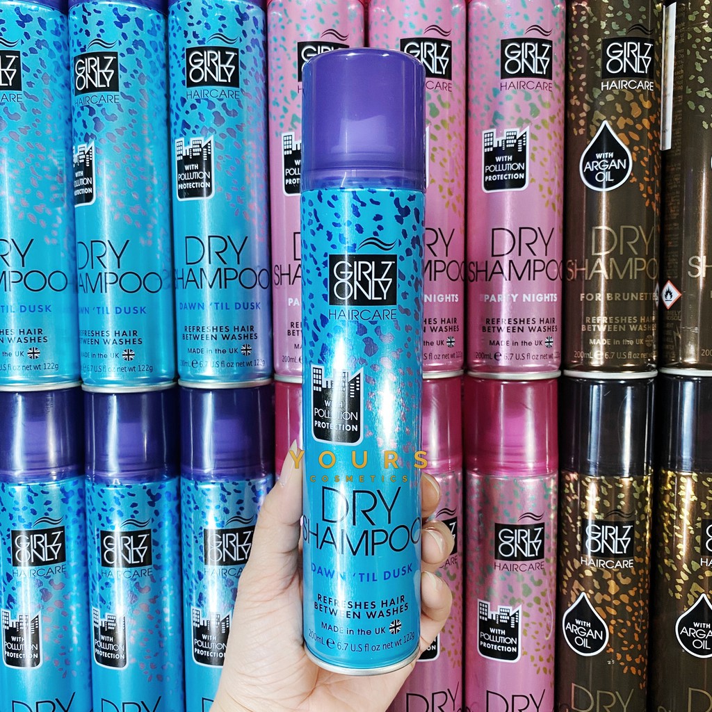 [Đại Lý Chính Thức] Dầu Gội Khô Girlz Only Hương Cam Dawn Til Dusk Dry Shampoo 200ml - Kiểm Định An Toàn Bộ Y Tế