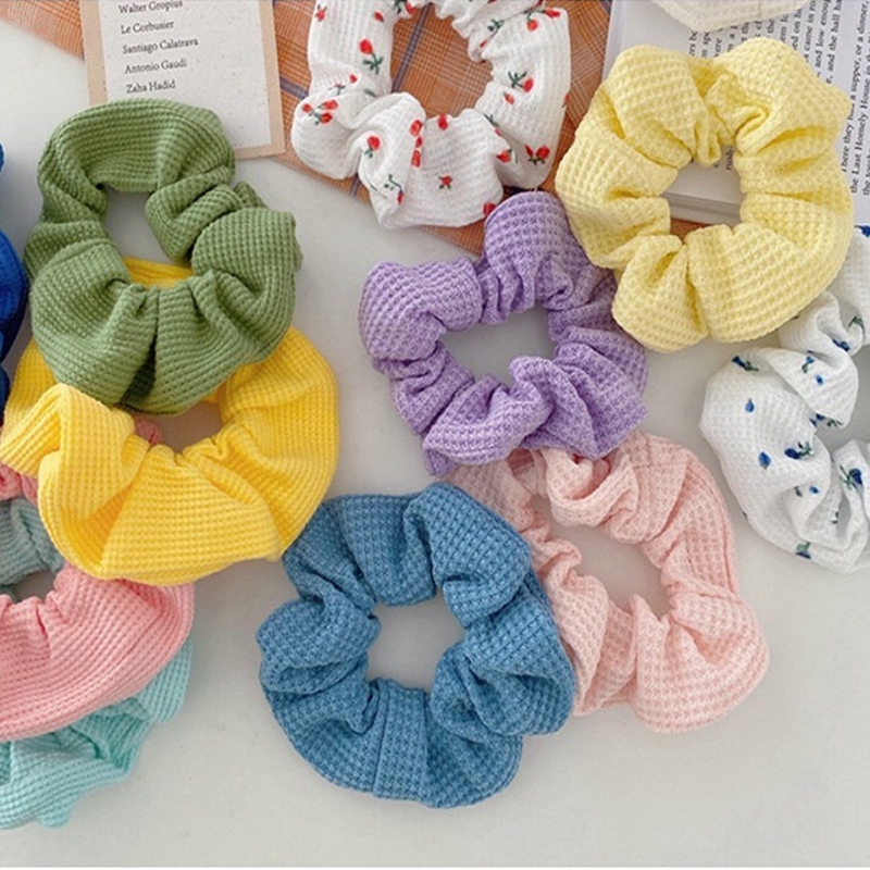 Dây Buộc Tóc Phối Họa Tiết Caro Thời Trang Cho Nữ