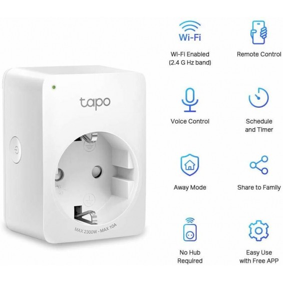 Ổ Cắm Thông Minh Mini Tp Link Tapo P100 Kết Nối Wifi