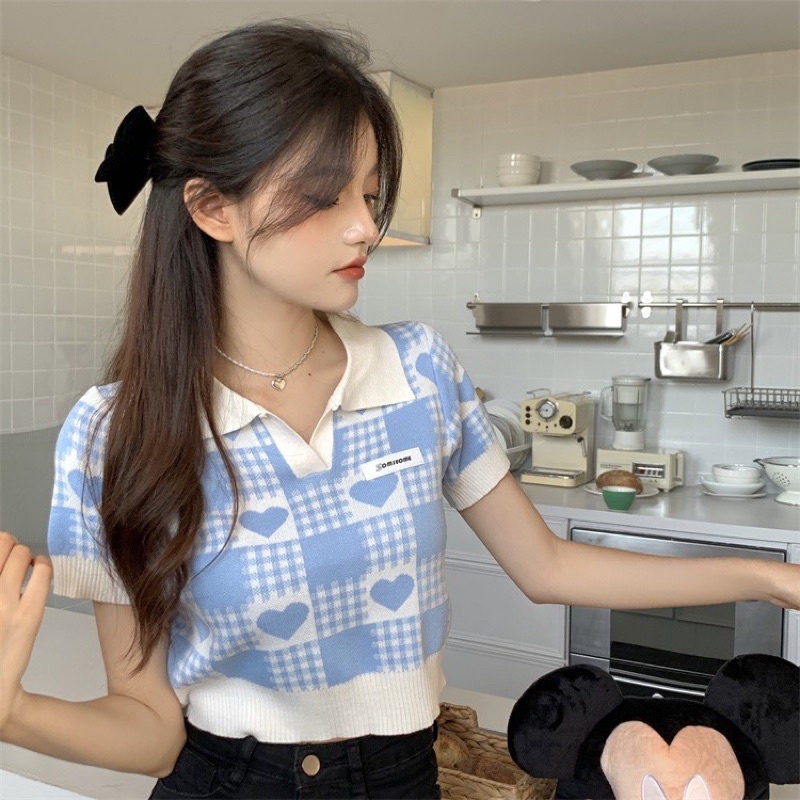 💥💥 ÁO POLO CROPTOP TRÁI TIM ĐỘC LẠ CÁ TÍNH ✨