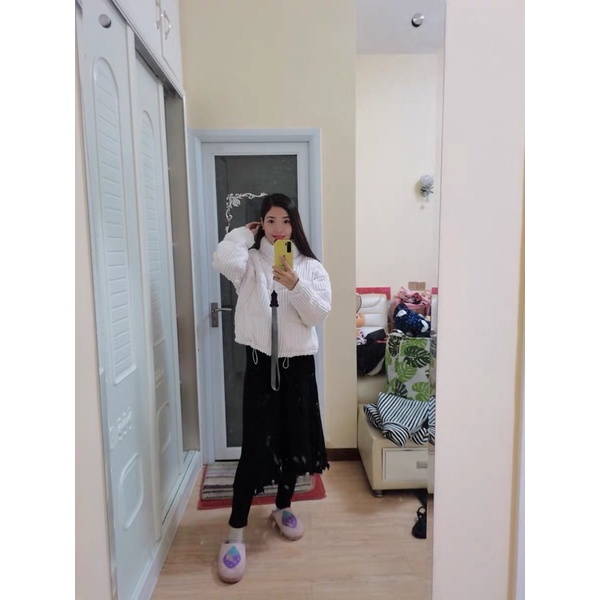 {Mộc Lan Order} Áo khoác nhung trần bông phong cách hàn quôc cho bạn nữ | BigBuy360 - bigbuy360.vn