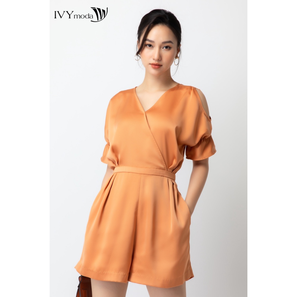 [NHẬP WABRTL5 GIẢM 10% TỐI ĐA 50K ĐH 250K ]Jumpsuit tay cutout IVY moda MS 18M6656