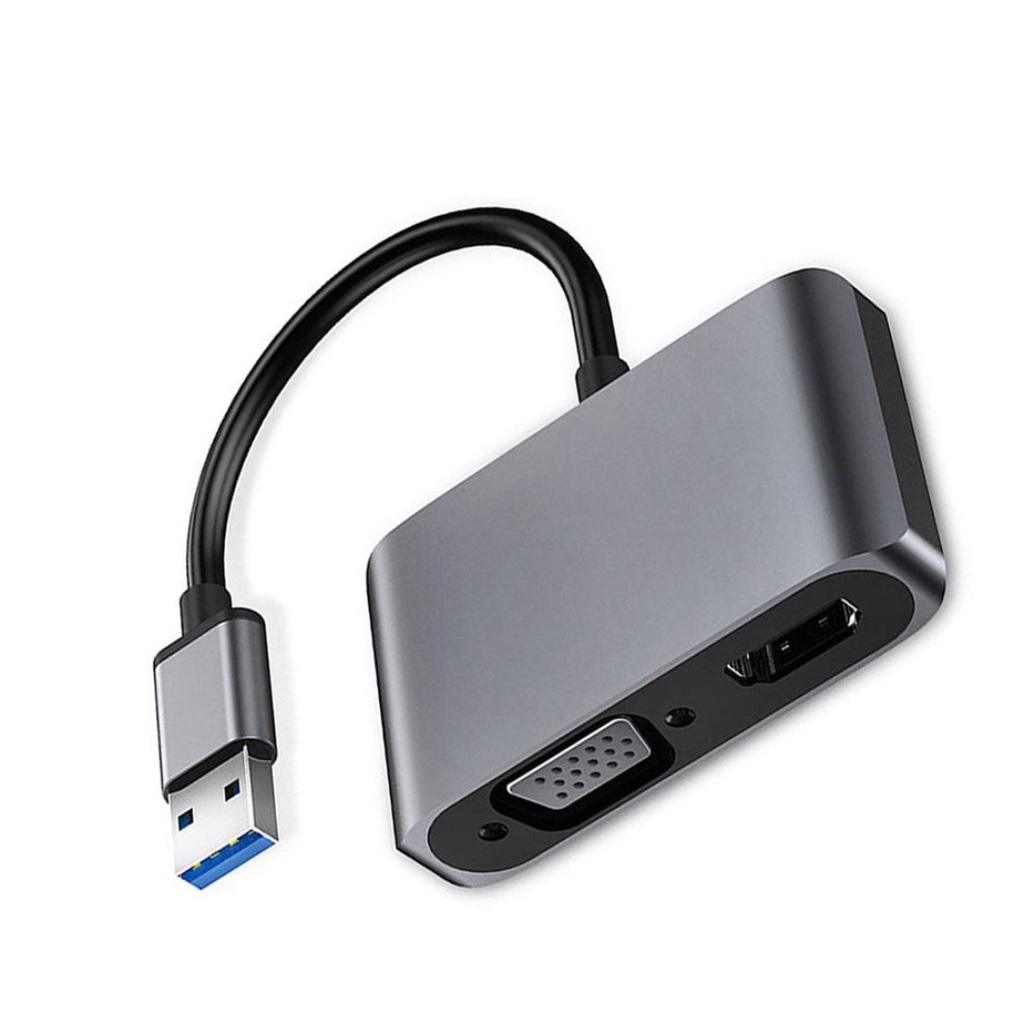 [New promo]Usb3.0 To Hdmi-compatible Vga Adapter 2-In-1 Usb To Hdmi-compatible Converter