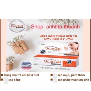 Gel hỗ trợ bôi mờ sẹo Orlavi Scargel with Allantoin 35g (Mỹ)