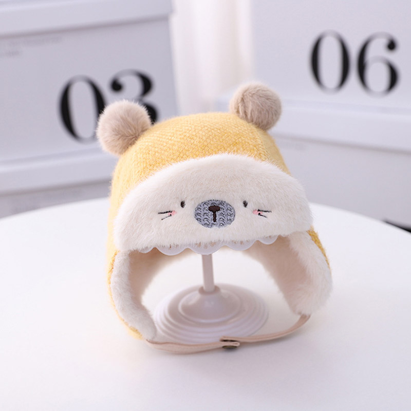 Mũ Len Giúp Giữ Ấm Thiết Kế Dễ Thương Dành Cho Bé