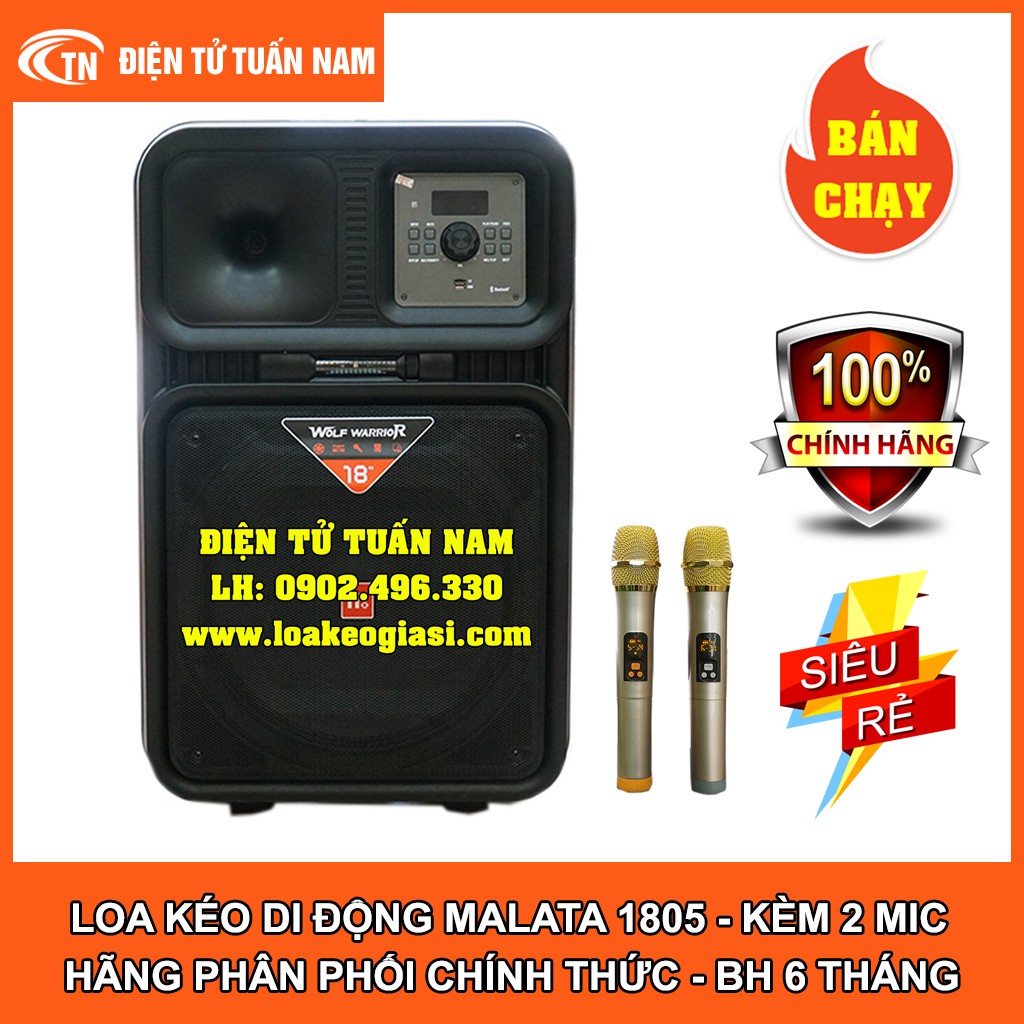 [FREESHIP TOÀN QUỐC] LOA KÉO DI ĐỘNG MALATA 1805