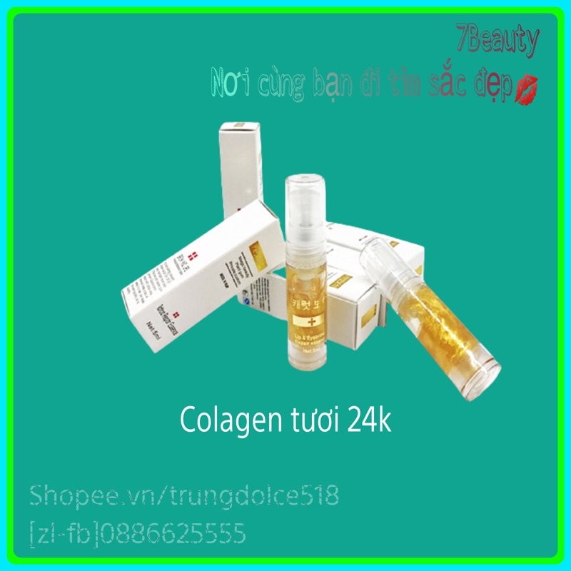 [Hộp 10Lọ]Dưỡng Môi Colagen24k Chuyên Dùng Sau Xăm