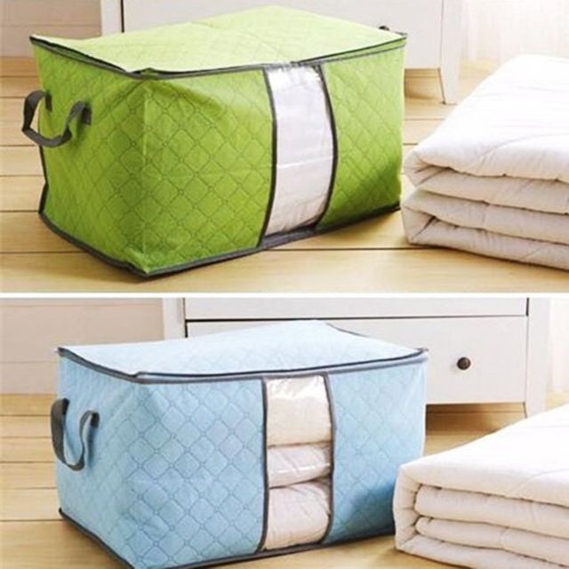 Túi vải đựng đồ , chăn màn , quàn áo không dệt cỡ lớn 59 x 38 x 38 cm đa năng #4