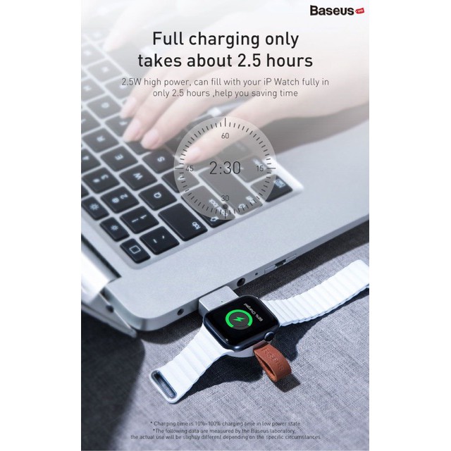 Bộ sạc không dây di động Baseus Dotter Wireless Charger for cho Apple Watch ( nhỏ gọn ,gắn với pin sạc dự phòng,Laptop)