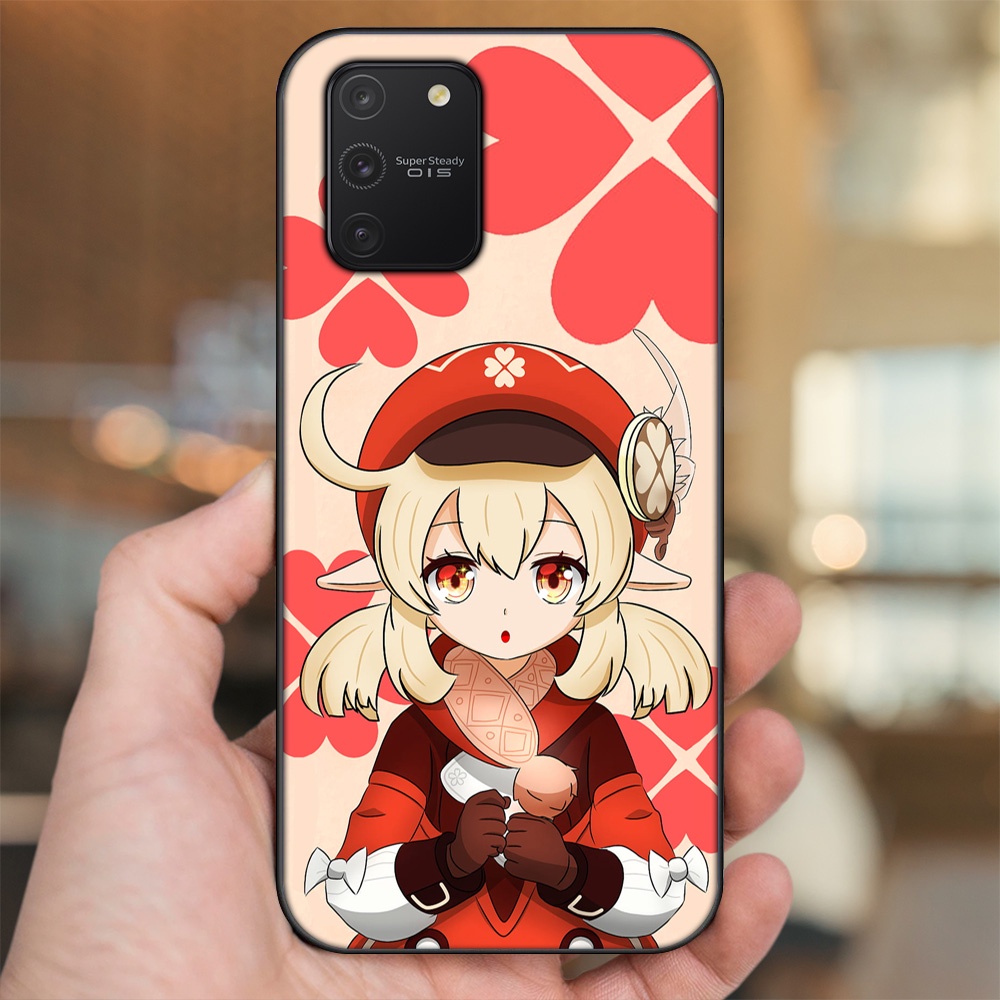 Ốp lưng Samsung S10 Lite viền đen in hình Klee Genshin Impact