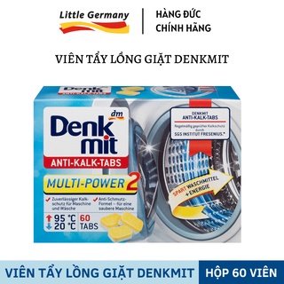 Viên tẩy lồng giặt Denkmit - Diệt khuẩn, loại bỏ mùi hôi, cặn canxi máy giặt - Hàng Đức chính hãng