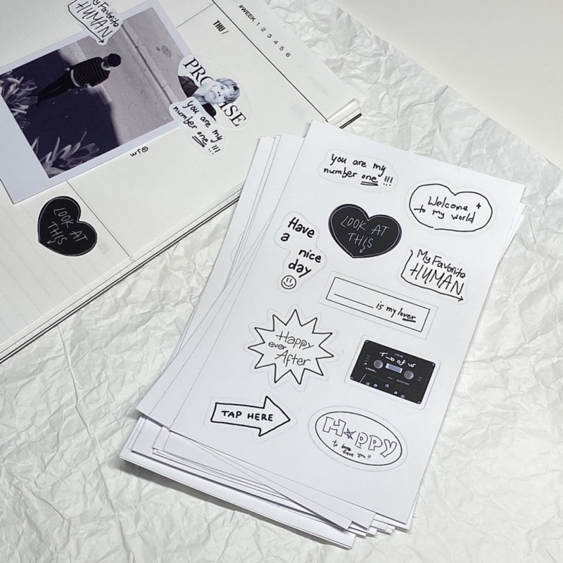 Handwriting Sticker 7june