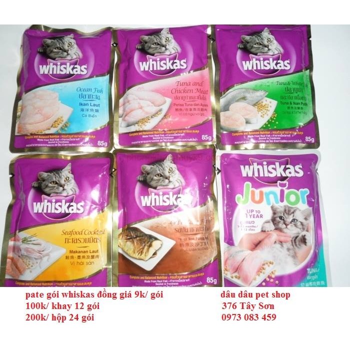 [ Bán sỉ ] THỨC ĂN CHO MÈO COMBO 1 KHAY 12 GÓI PATE ĐỦ CÁC MÙI VỊ