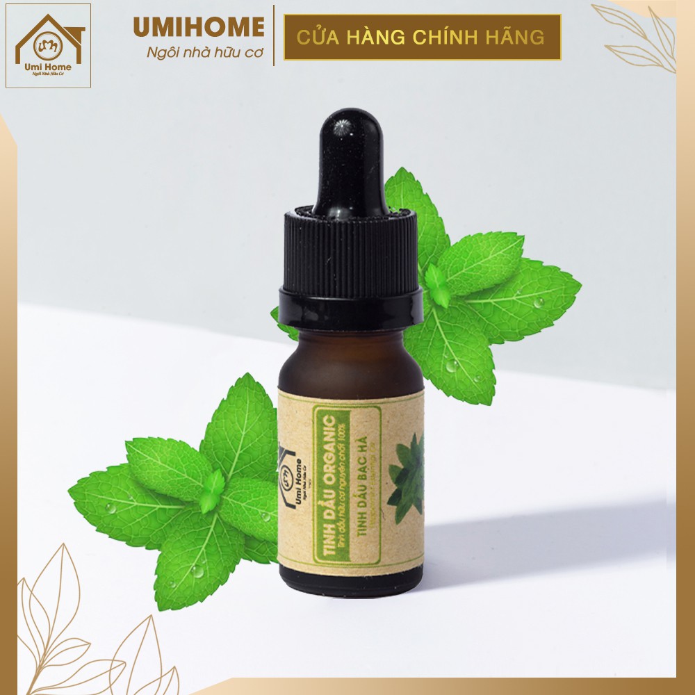 Tinh dầu Bạc Hà hữu cơ UMIHOME 10ml nguyên chất