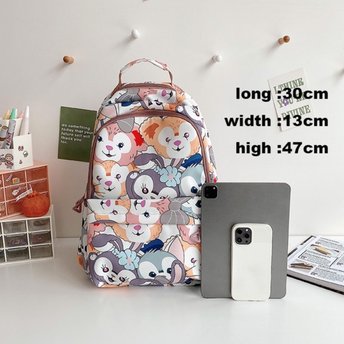 Ba Lô Đi Học/Du Lịch In Họa Tiết Hoạt Hình Phong Cách Nhật Hàn Thời Trang Cho Nữ