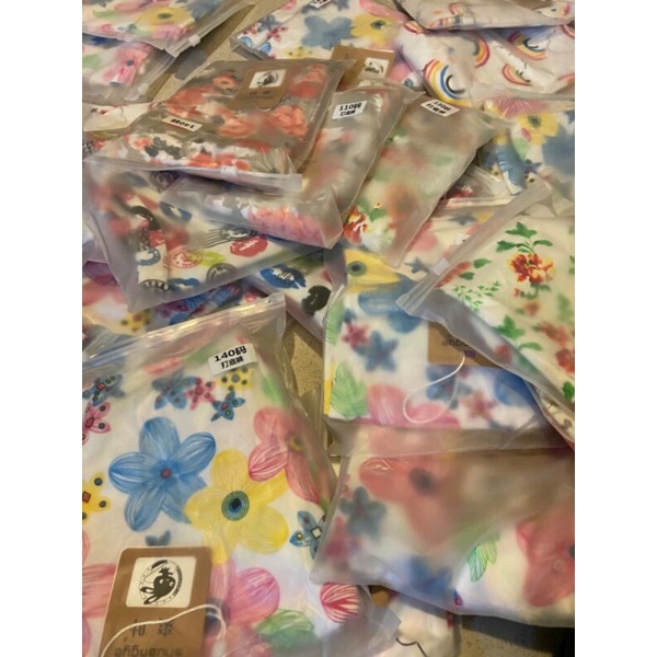 Quần legging hoạ tiết bé gái chất cotton co giãn tốt