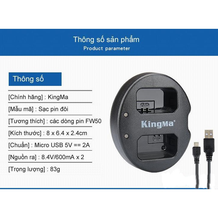 sạc kingma NP-FW50