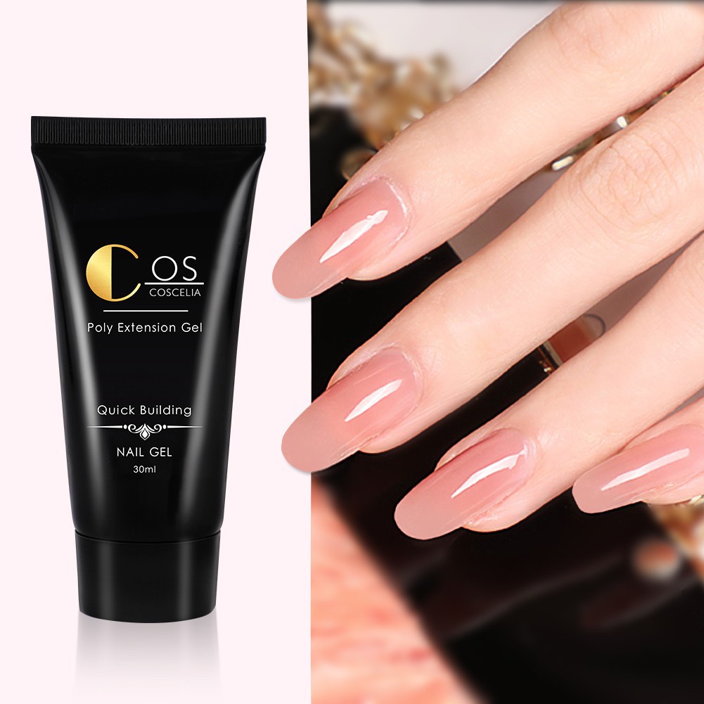 1 Hộp Gel Nối Dài Móng Tay COSCELIA 10 Màu 30ml