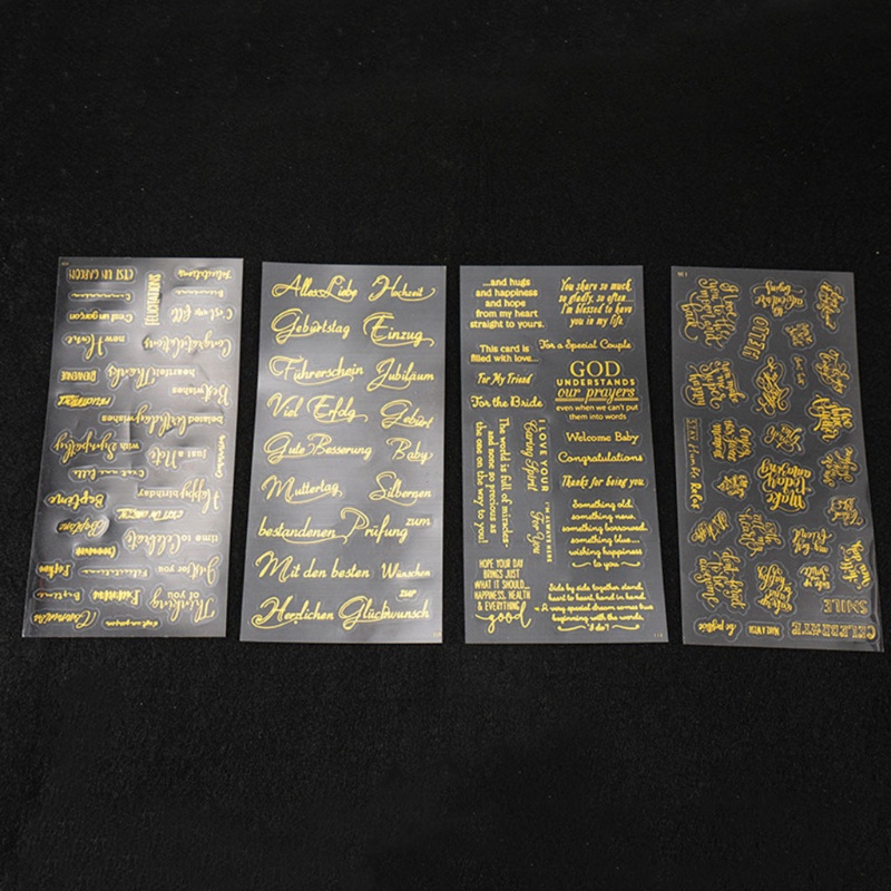 Set 2 Sticker Vàng Dán Trang Trí Đám Cưới