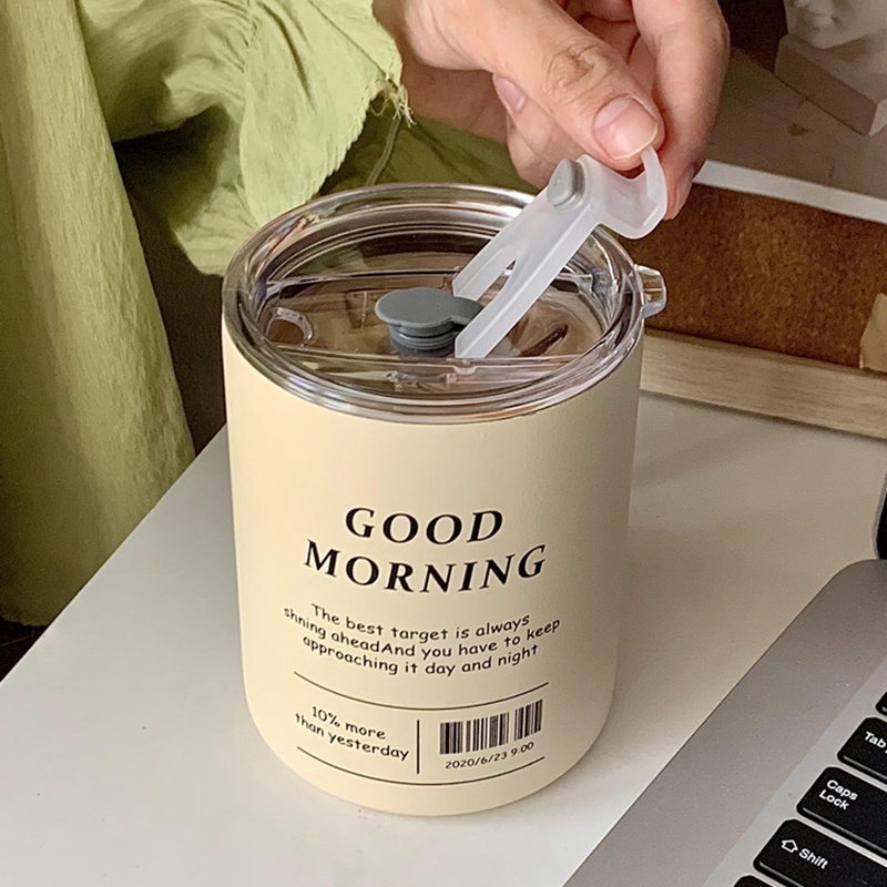 Bình Nước Giữ Nhiệt Chống Trượt Bằng Thép Không Gỉ Thiết Kế Đơn Giản