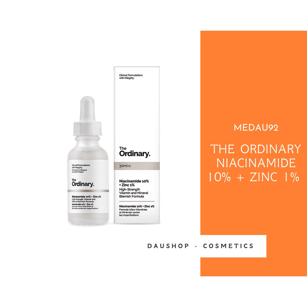 Tinh chất The Ordinary Niacinamide 10% + Zinc 1% 30ml