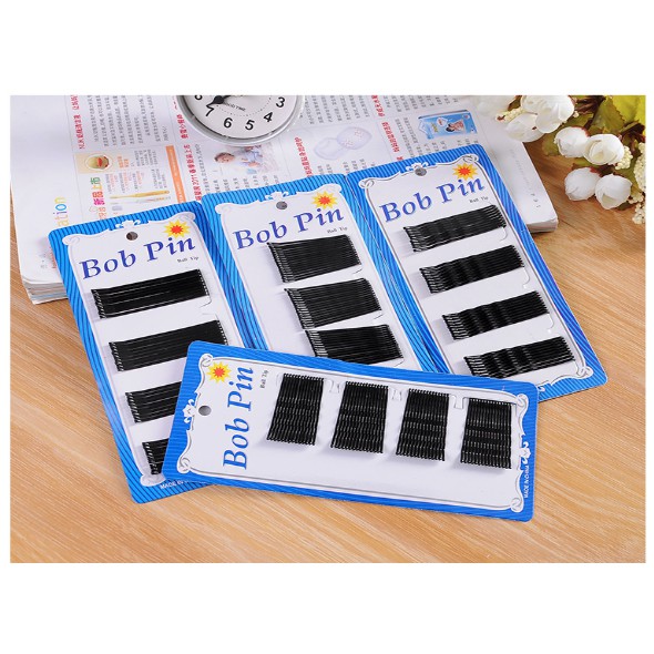 Kẹp tăm đen - Set 30 chiếc kẹp tóc màu đen