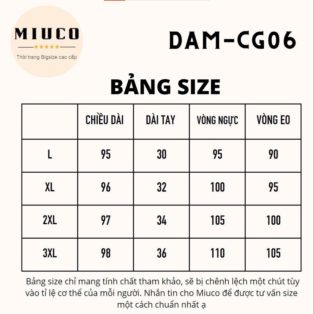 Đầm Bigsize MIUCO tặng mẹ, đầm thun polo đen cổ trắng đơn giản, trẻ trung năng động, chất co dãn và thoáng mát CG06