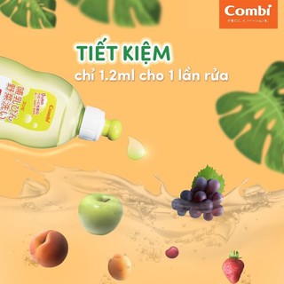 Nước rửa bình sữa Combi [ mua 1 chai tặng 1 túi ]