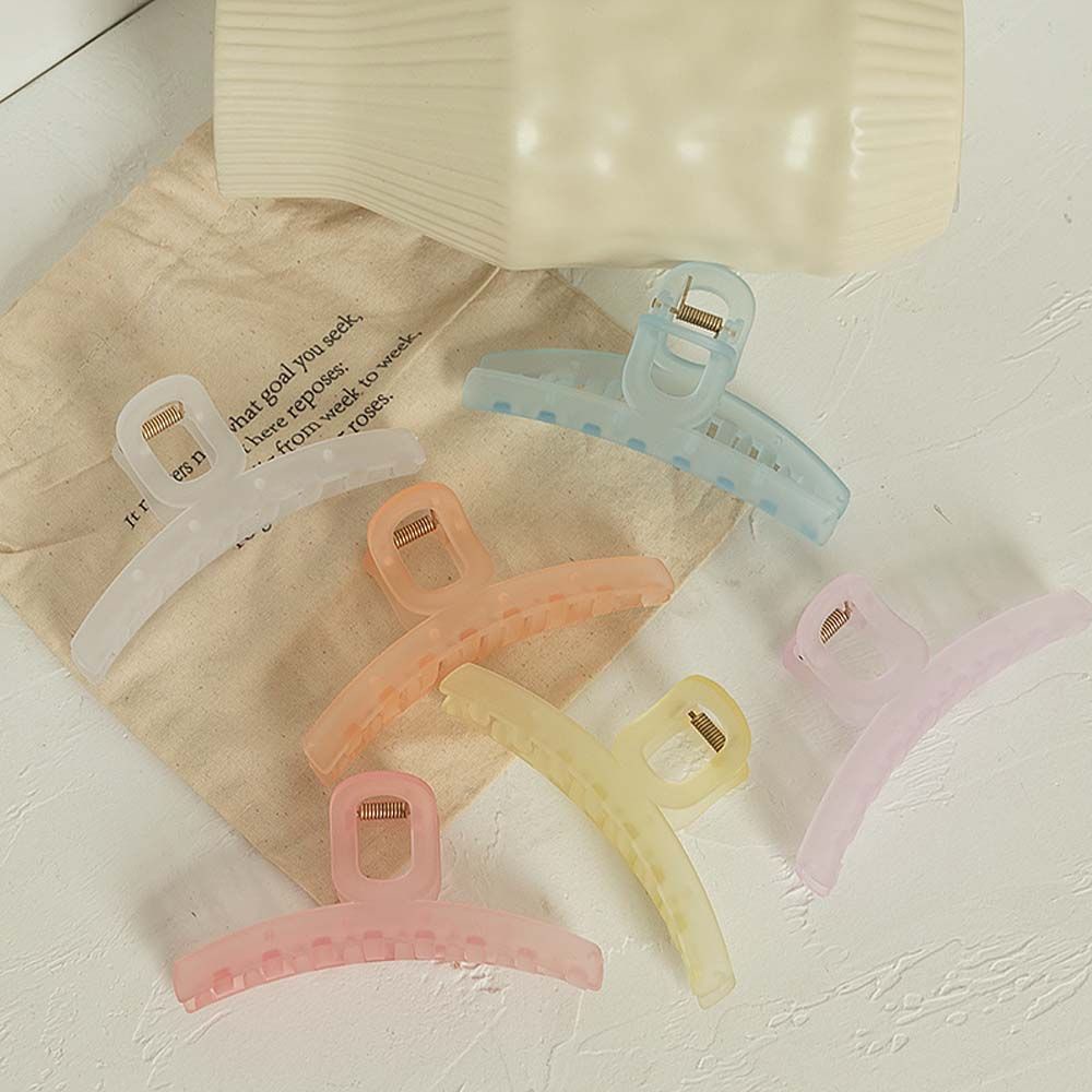 Kẹp Tóc Càng Cua Bằng Acrylic Nhám Nhiều Màu Sắc Phong Cách Hàn Quốc Thanh Lịch Dành Cho Nữ