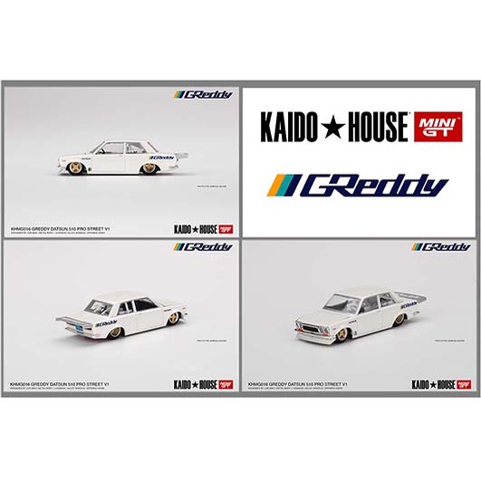 Saigontoys Datsun 510 Pro Street Greddy - Xe mô hình cao cấp tỷ lệ 1:64 chính hãng MINI GT và Kaido House