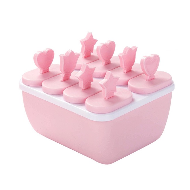 KHUÔN LÀM KEM 8 QUE CÓ NẮP ĐÂY