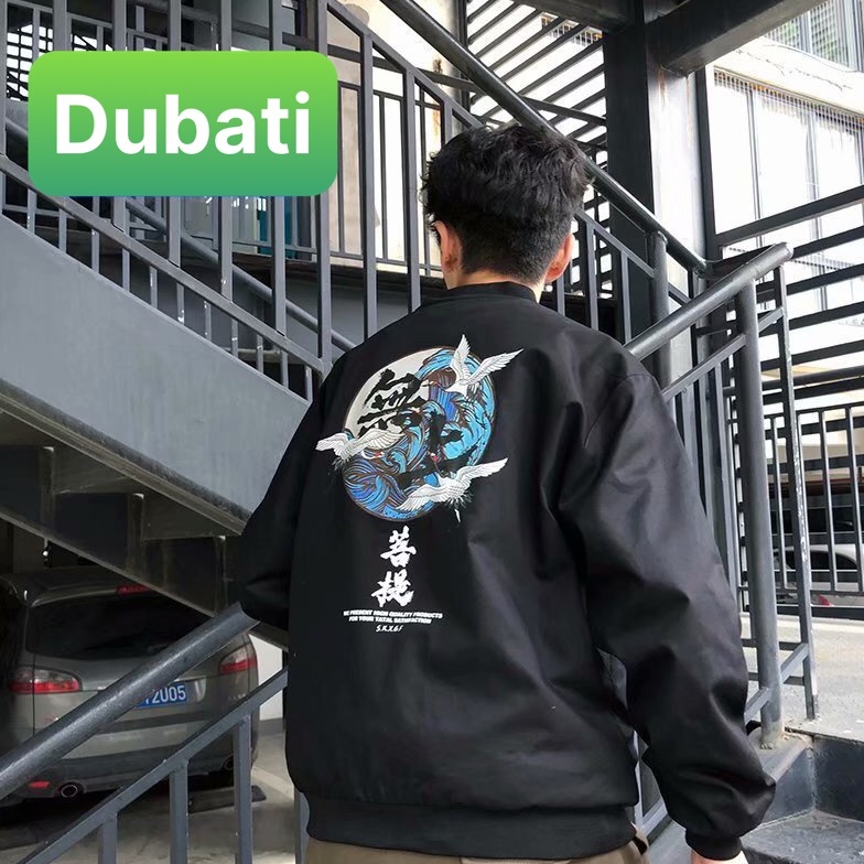 ÁO KHOÁC DÙ NHẸ BOMBER NAM NỮ ĐEN BÓNG CHÀY HẠC ĐA NĂNG 2 LỚP CHỐNG NẮNG 2 TÚI CÓ DÂY KÉO SANG CHẢNH -DUBATI