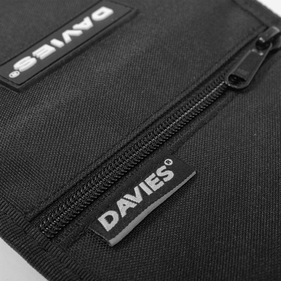 Ví nam cầm tay local brand DAVIES - Ví ngắn nữ màu đen Tactical Wallet