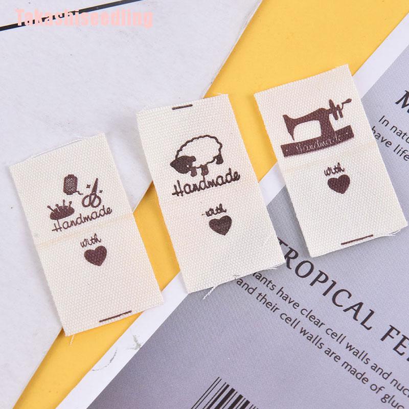 Bộ 100 Nhãn Dán Tự Làm Bằng Vải Thủ Công