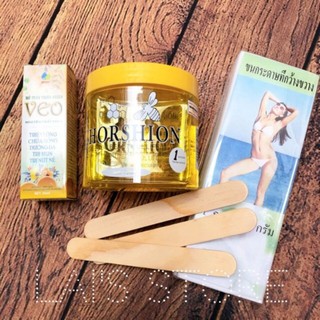 combô gel wax lông và giấy wax lông Horshion 100 tờ