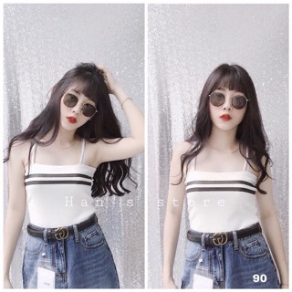 Áo 2 dây sọc ngang