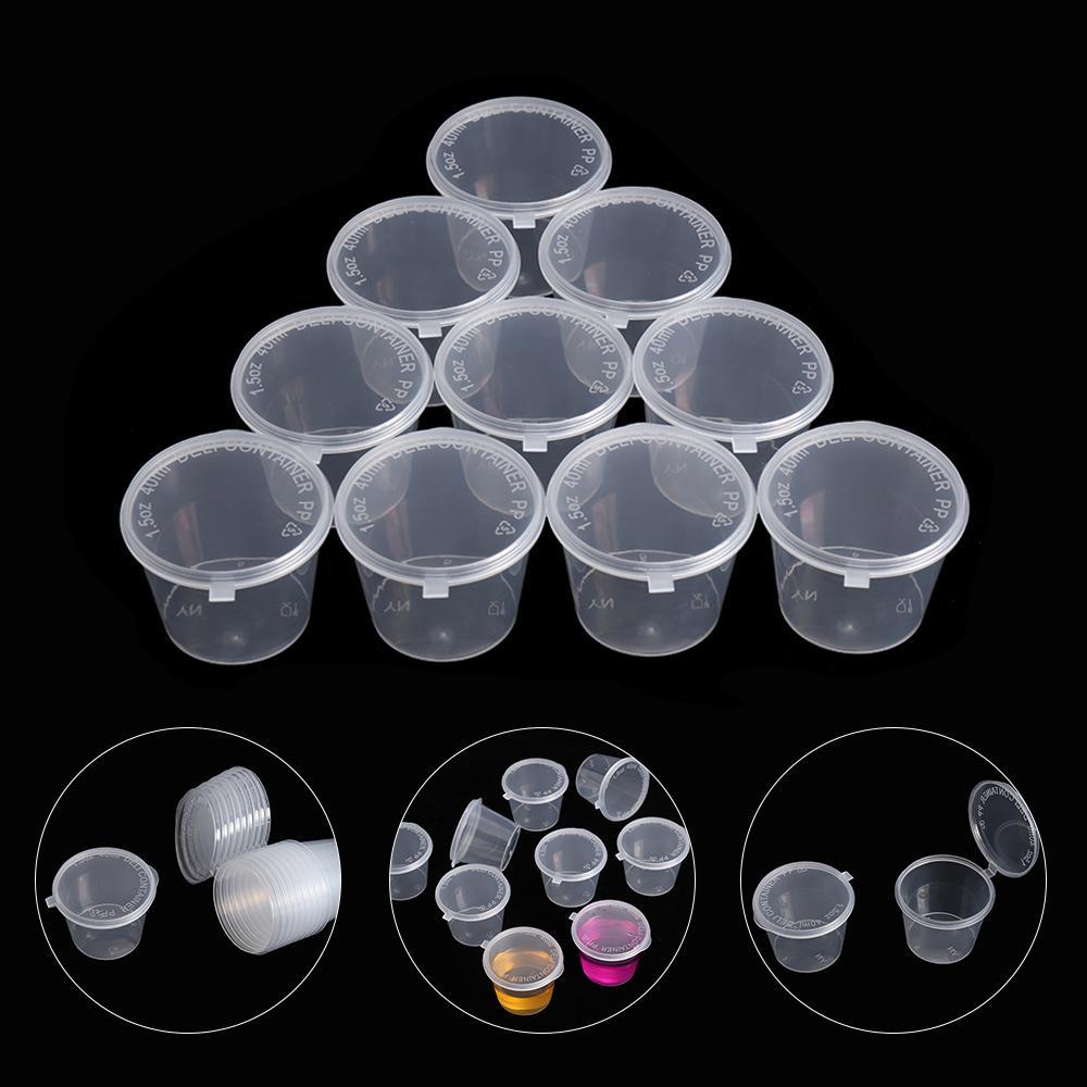 Set 30 Cốc Đựng Màu Nước Sốt Bằng Nhựa Có Thể Tái Sử Dụng