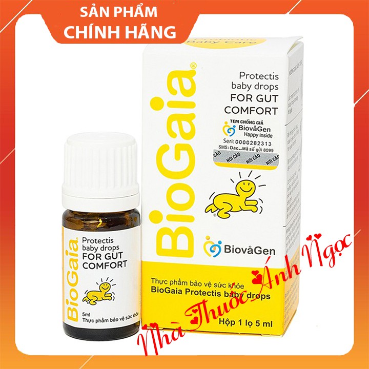 BIOGAIA PROTECTIS BABY DROPS- Hàng chính hãng - Men vi sinh nhập khẩu dành cho trẻ sơ sinh- giúp bổ sung lợi khuẩn