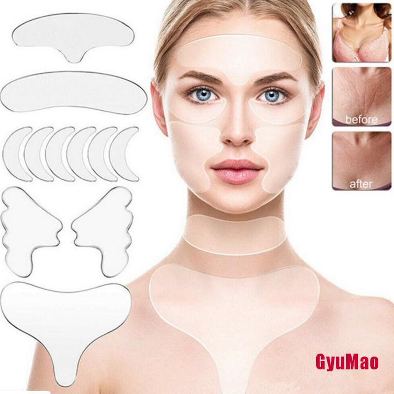 Bộ 18 Miếng Dán Silicone Làm Mờ Nếp Nhăn Có Thể Tái Sử Dụng