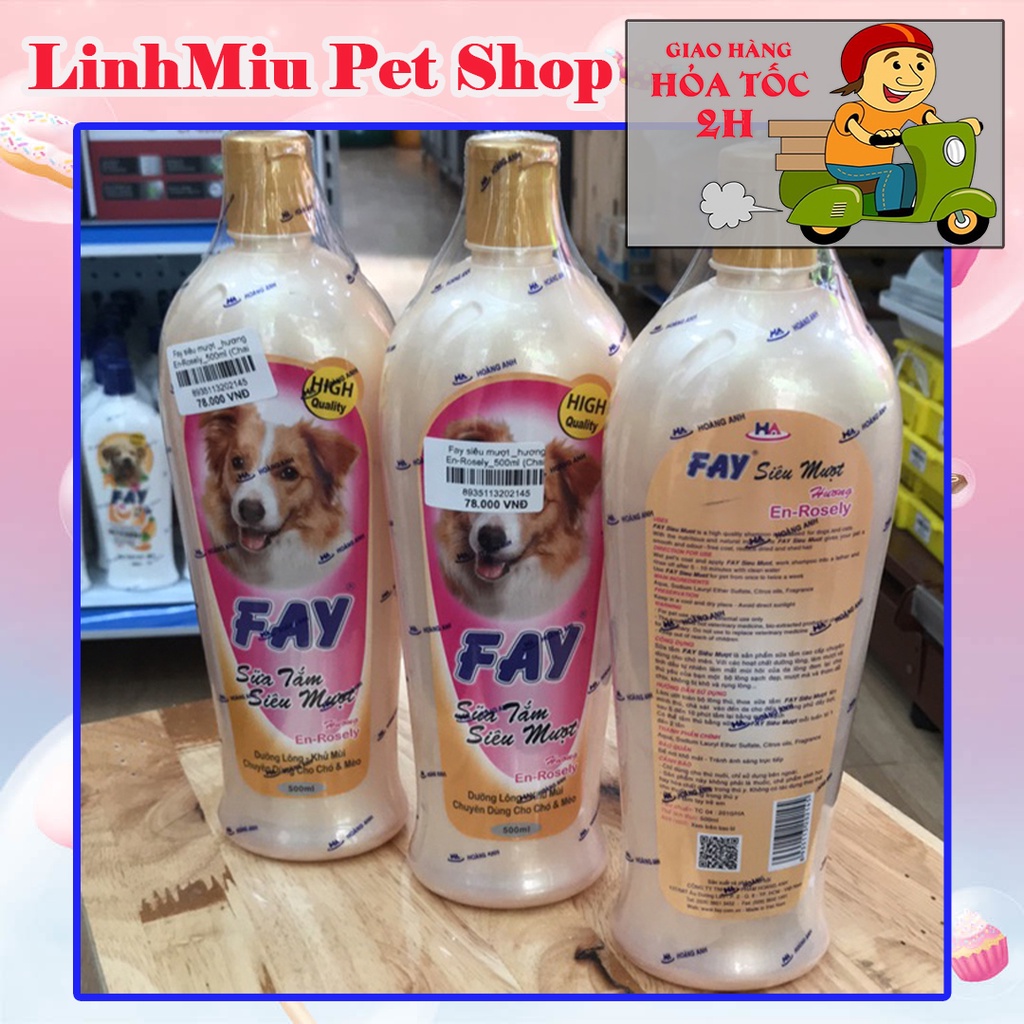 Sữa tắm Fay siêu mượt 300ml dành cho chó mèo