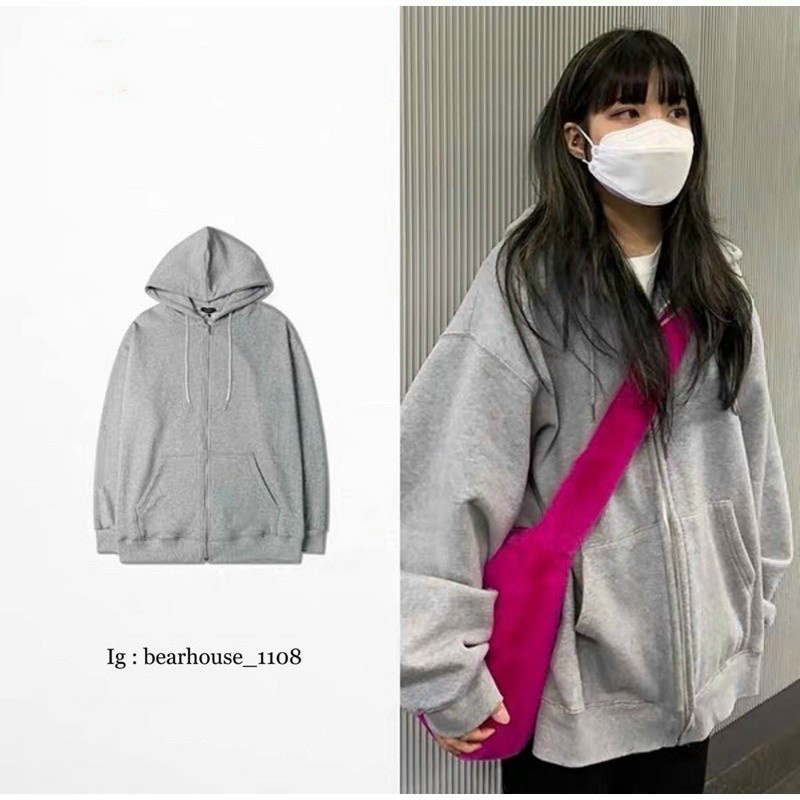 Áo Khoác Hoodie Unisex Chất Dày Đẹp Chất Nỉ Form Rộng Sweater Ulzzang AK07 | BigBuy360 - bigbuy360.vn